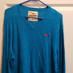Hollister Blue V-neck